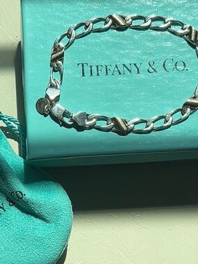 Vintage Tiffany & Co. Two-Tone Chain Bracelet in Sterling Silver and 18k Gold